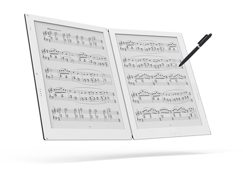 世界初の「２画面電子ペーパー楽譜専用端末」、ワコムのデジタル 